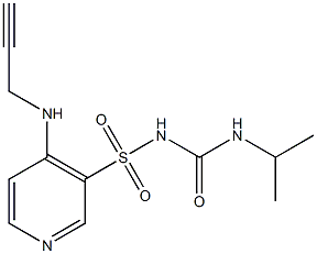 3-({[(isopropylamino)carbonyl]amino}sulfonyl)-4-(2-propynylamino)pyridine Structure