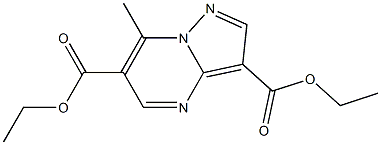 diethyl 7-methylpyrazolo[1,5-a]pyrimidine-3,6-dicarboxylate Structure