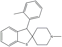 1'-methyl-3-(2-methylphenyl)-2,3-dihydrospiro(1-benzothiophene-2,4'-piperidine) 구조식 이미지