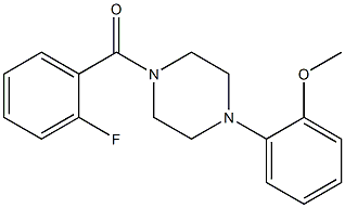 1-(2-fluorobenzoyl)-4-(2-methoxyphenyl)piperazine 구조식 이미지