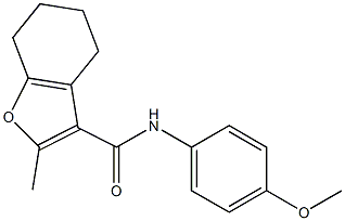 N-(4-methoxyphenyl)-2-methyl-4,5,6,7-tetrahydro-1-benzofuran-3-carboxamide Structure
