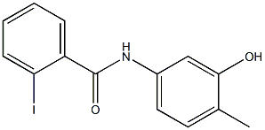 N-(3-hydroxy-4-methylphenyl)-2-iodobenzamide 구조식 이미지