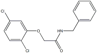 2-[(2,5-dichlorophenyl)oxy]-N-(phenylmethyl)acetamide Structure