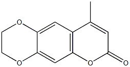 9-methyl-2,3-dihydro-7H-[1,4]dioxino[2,3-g]chromen-7-one 구조식 이미지