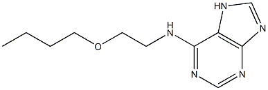 N-(2-butoxyethyl)-N-(7H-purin-6-yl)amine 구조식 이미지