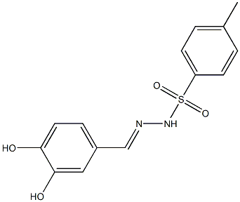 N'-(3,4-dihydroxybenzylidene)-4-methylbenzenesulfonohydrazide 구조식 이미지