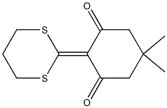 2-(1,3-dithian-2-ylidene)-5,5-dimethyl-1,3-cyclohexanedione Structure