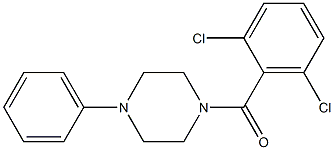1-[(2,6-dichlorophenyl)carbonyl]-4-phenylpiperazine Structure