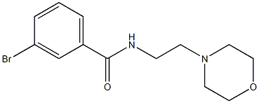 3-bromo-N-[2-(4-morpholinyl)ethyl]benzamide 구조식 이미지