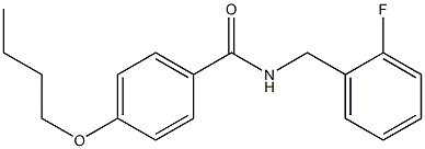 4-butoxy-N-(2-fluorobenzyl)benzamide Structure