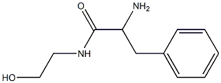 2-amino-N-(2-hydroxyethyl)-3-phenylpropanamide 구조식 이미지