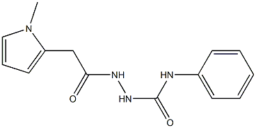 2-[(1-methyl-1H-pyrrol-2-yl)acetyl]-N-phenylhydrazinecarboxamide Structure