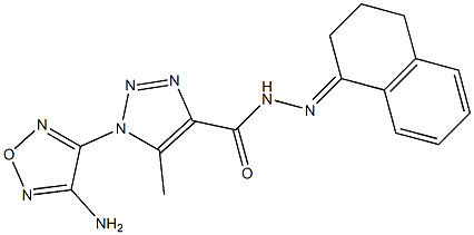 1-(4-amino-1,2,5-oxadiazol-3-yl)-N'-(3,4-dihydro-1(2H)-naphthalenylidene)-5-methyl-1H-1,2,3-triazole-4-carbohydrazide Structure