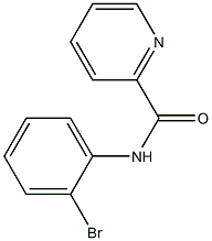 N-(2-bromophenyl)-2-pyridinecarboxamide 구조식 이미지