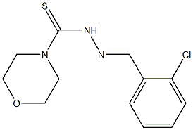 N'-(2-chlorobenzylidene)-4-morpholinecarbothiohydrazide 구조식 이미지