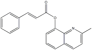 2-methyl-8-quinolinyl 3-phenylacrylate 구조식 이미지