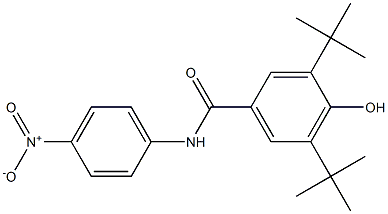 3,5-ditert-butyl-4-hydroxy-N-{4-nitrophenyl}benzamide Structure