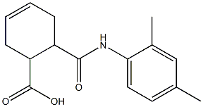 6-[(2,4-dimethylanilino)carbonyl]-3-cyclohexene-1-carboxylic acid Structure