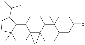 1-isopropenyl-3a,5a,5b,11a-tetramethylicosahydro-9H-cyclopenta[a]chrysen-9-one Structure