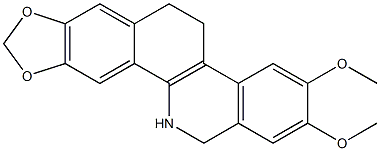 2,3-dimethoxy-5,6,12,13-tetrahydro[1,3]benzodioxolo[5,6-c]phenanthridine Structure