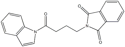 2-[4-(1H-indol-1-yl)-4-oxobutyl]-1H-isoindole-1,3(2H)-dione Structure