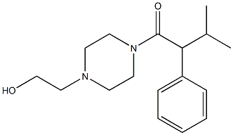 2-[4-(3-methyl-2-phenylbutanoyl)-1-piperazinyl]ethanol 구조식 이미지