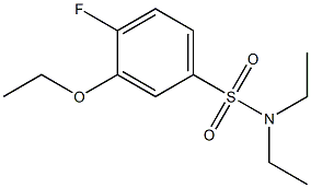 3-ethoxy-N,N-diethyl-4-fluorobenzenesulfonamide Structure