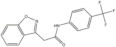 2-(1,2-benzisoxazol-3-yl)-N-[4-(trifluoromethyl)phenyl]acetamide Structure