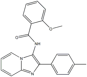 2-methoxy-N-[2-(4-methylphenyl)imidazo[1,2-a]pyridin-3-yl]benzamide Structure