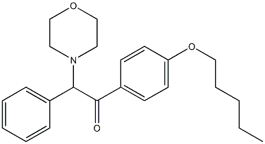 2-morpholin-4-yl-1-[4-(pentyloxy)phenyl]-2-phenylethanone Structure