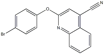 2-(4-bromophenoxy)-4-quinolinecarbonitrile Structure