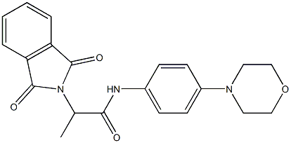 2-(1,3-dioxo-1,3-dihydro-2H-isoindol-2-yl)-N-[4-(4-morpholinyl)phenyl]propanamide Structure