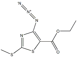 ethyl 4-azido-2-(methylsulfanyl)-1,3-thiazole-5-carboxylate 구조식 이미지