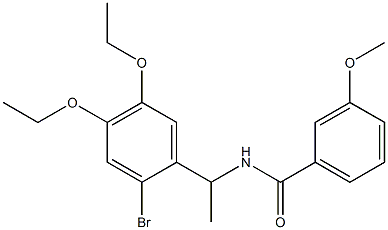 N-[1-(2-bromo-4,5-diethoxyphenyl)ethyl]-3-methoxybenzamide Structure