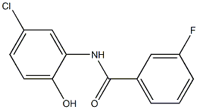 N-(5-chloro-2-hydroxyphenyl)-3-fluorobenzamide 구조식 이미지