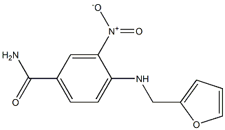 4-[(2-furylmethyl)amino]-3-nitrobenzamide Structure