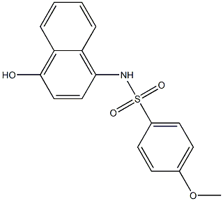 N-(4-hydroxy-1-naphthyl)-4-methoxybenzenesulfonamide 구조식 이미지