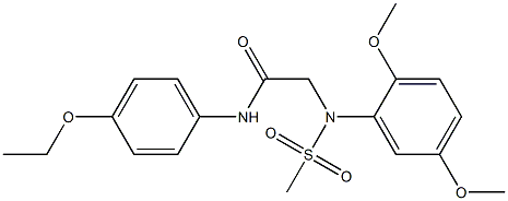 2-[2,5-dimethoxy(methylsulfonyl)anilino]-N-(4-ethoxyphenyl)acetamide Structure