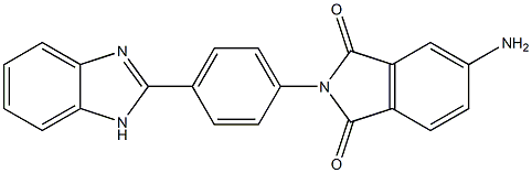 5-amino-2-[4-(1H-benzimidazol-2-yl)phenyl]-1H-isoindole-1,3(2H)-dione 구조식 이미지