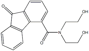 N,N-bis(2-hydroxyethyl)-9-oxo-9H-fluorene-4-carboxamide 구조식 이미지