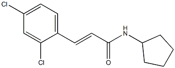 N-cyclopentyl-3-(2,4-dichlorophenyl)acrylamide 구조식 이미지