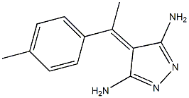 5-amino-4-[1-(4-methylphenyl)ethylidene]-4H-pyrazol-3-ylamine 구조식 이미지