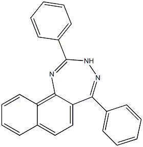 2,5-diphenyl-3H-naphtho[1,2-e][1,2,4]triazepine 구조식 이미지