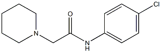 N-(4-chlorophenyl)-2-(1-piperidinyl)acetamide 구조식 이미지