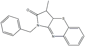 1-benzyl-3-methyl-3,3a-dihydropyrrolo[3,2-b][1,4]benzothiazin-2(1H)-one Structure