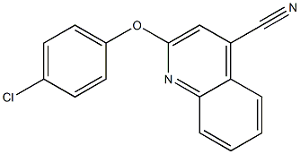 2-(4-chlorophenoxy)-4-quinolinecarbonitrile Structure