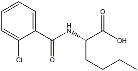 N-(2-chlorobenzoyl)norleucine 구조식 이미지