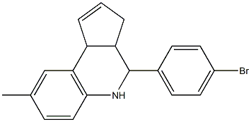 4-(4-bromophenyl)-8-methyl-3a,4,5,9b-tetrahydro-3H-cyclopenta[c]quinoline 구조식 이미지