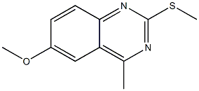 methyl 4-methyl-2-(methylsulfanyl)-6-quinazolinyl ether Structure