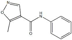 5-methyl-N-phenyl-4-isoxazolecarboxamide 구조식 이미지